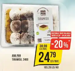 Mega Image Ana Pan Tiramisu Ofertă