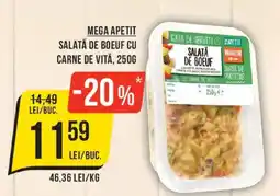 Mega Image Mega Apetit salată de boeuf cu carne de vită Ofertă