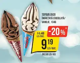 Mega Image Topgun over înghețată ciocolată/vanilie Ofertă