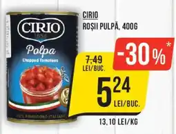 Mega Image Cirio roșii pulpă Ofertă