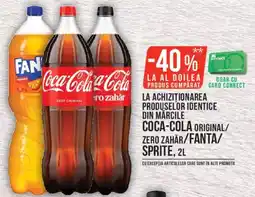 Mega Image Coca-Cola Original/Coca-Cola Zero Zahăr/Fanta/Sprite Ofertă