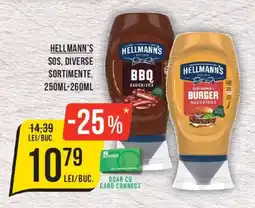 Mega Image Hellmann's sos, diverse sortimente Ofertă