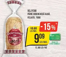Mega Image Vel Pitar pâine boierească albă Ofertă