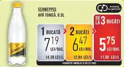 Mega Image Schweppes apă tonică Ofertă