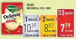 Mega Image Delaco mozzarella, felii Ofertă