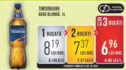 Mega Image Timisoreana bere blondă Ofertă