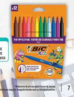 Mega Image Bic kids fine tip felt pens Ofertă