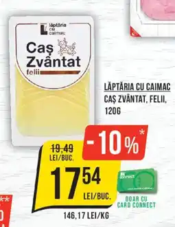 Mega Image Lăptăria cu Caimac Caș Zvântat, Felii Ofertă