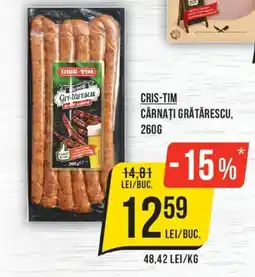 Mega Image Cris-tim cárnați grătărescu Ofertă