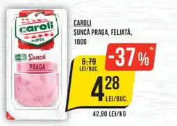 Mega Image Caroli șuncă praga, feliată Ofertă