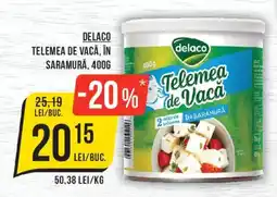 Mega Image Delaco telemea de vacă Ofertă
