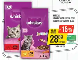 Mega Image Whiskas hrană uscată pentru pisici Ofertă