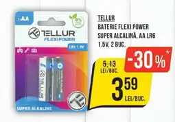 Mega Image Tellur baterie flexi power super alkalina, aa lr6 Ofertă