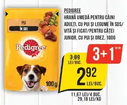 Mega Image Pedigree hrană umedă pentru câini Ofertă
