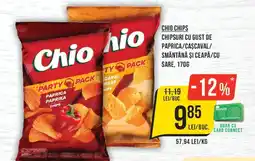 Mega Image Chio chips cu gust de paprica/cașcaval/smântână și ceapă/cu sare Ofertă