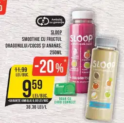 Mega Image Sloop smoothie cu fructul dragonului/cocos și ananas Ofertă