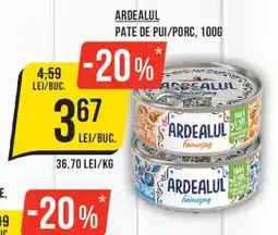 Mega Image Ardealul pate de pui/porc Ofertă