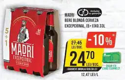 Mega Image Madri bere blondă cerveza excepțional Ofertă