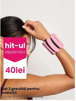 Pepco hit-ul săptămânii set 2 greutăți pentru exerciții Ofertă