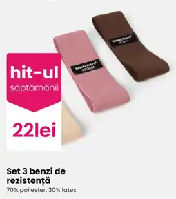 Pepco bekkin set 3 benzi de rezistență Ofertă