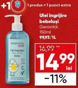 PROFI Gerovital kids ulei ingrijire bebe Ofertă