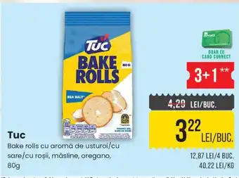 Tuc bake rolls cu aromă de usturoi/cu sare/cu roșii, măsline, oregano