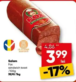 PROFI Fox salam sandwich toast Ofertă