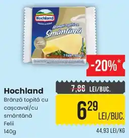 Mega Image Hochland brânză topită cu cașcaval/cu smântână Ofertă