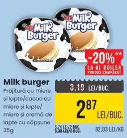Mega Image Eti milk burger Ofertă