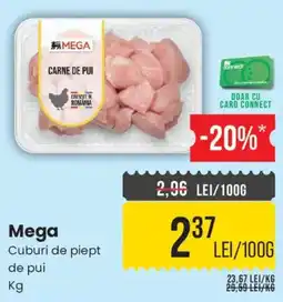 Mega Image Mega cuburi de piept de pui Ofertă