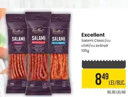 Mega Image Excellent Salami Clasic/cu chilli/cu brânză Ofertă