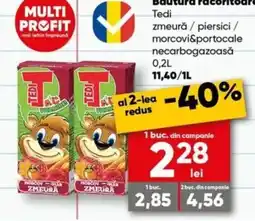 PROFI Tedi zmeură / piersici / morcovi & portocale Ofertă