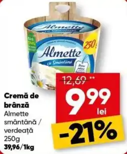 PROFI Almette cremă de brânză smântână / verdeață Ofertă