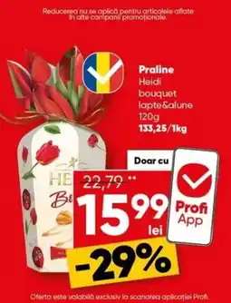 PROFI Heidi praline bouquet lapte & alune Ofertă