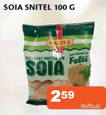 Malita texturat proteic din soia sub forma de felii