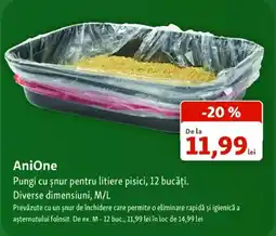 Fressnapf AniOne pungi cu șnur pentru litiere pisici Ofertă