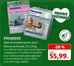 Fressnapf Premiere așternut premium pentru pisici Ofertă