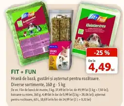 Fressnapf Fit + Fun Hrană de bază, gustări și așternut pentru rozătoare Ofertă
