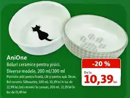 Fressnapf AniOne Boluri ceramice pentru pisici Ofertă