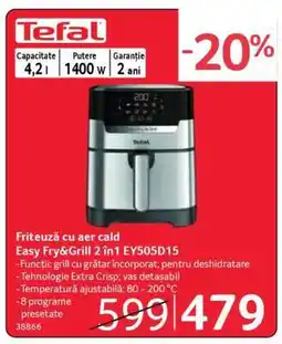 Selgros Friteuză cu aer cald Easy Fry & Grill 2 în 1 EY505D15 Ofertă