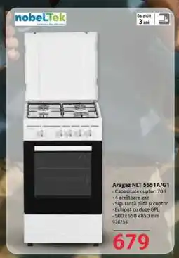 Selgros Aragaz NLT 5551A/G1 Ofertă