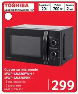 Selgros Cuptor cu microunde MWP-MM20PWH / MWP-MM20PBK Ofertă