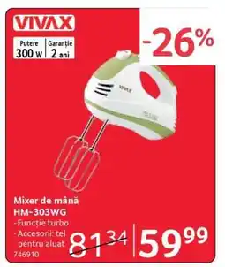 Selgros Mixer de mână HM-303WG Ofertă