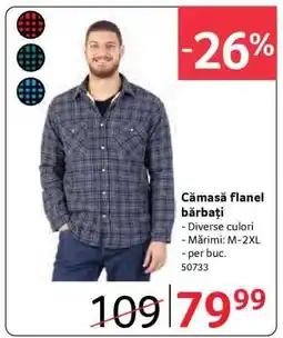 Selgros Cămașă flanel, bărbați Ofertă