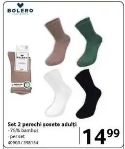 Selgros Set 2 perechi șosete adulți Ofertă