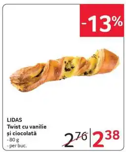 Selgros LIDAS Twist cu vanilie și ciocolată Ofertă