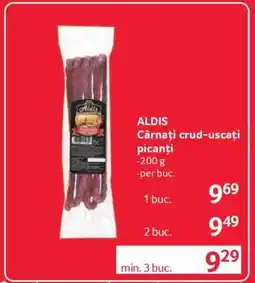 Selgros ALDIS Cârnați crud-uscați picanți Ofertă