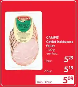 Selgros CAMPIS Cotlet haiducesc feliat Ofertă