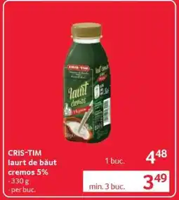 Selgros CRIS-TIM Iaurt de băut cremos 5% Ofertă