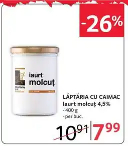 Selgros LĂPTĂRIA CU CAIMAC iaurt molcuț 4,5% Ofertă